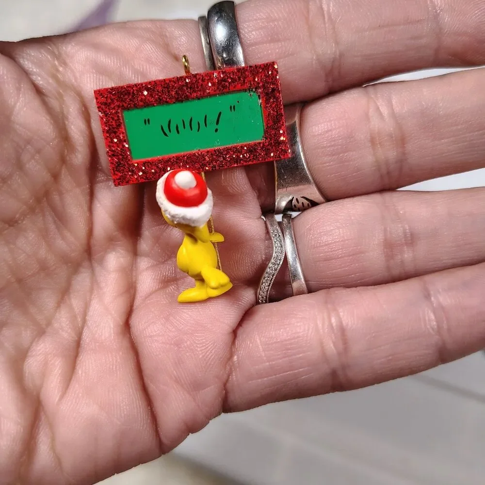 VTG Miniature Hallmark Snoopy & Woodstock Mixed LOT Of 3 Ornaments